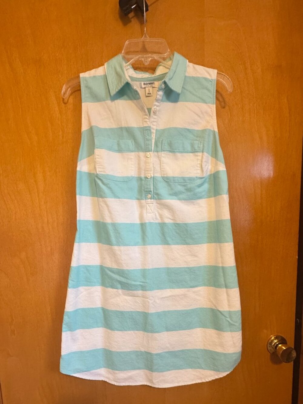 100% Cotton Shirt Dress - Old Navy Sleeveless Size Small